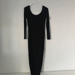 BlacK High Side Slits Fall Top